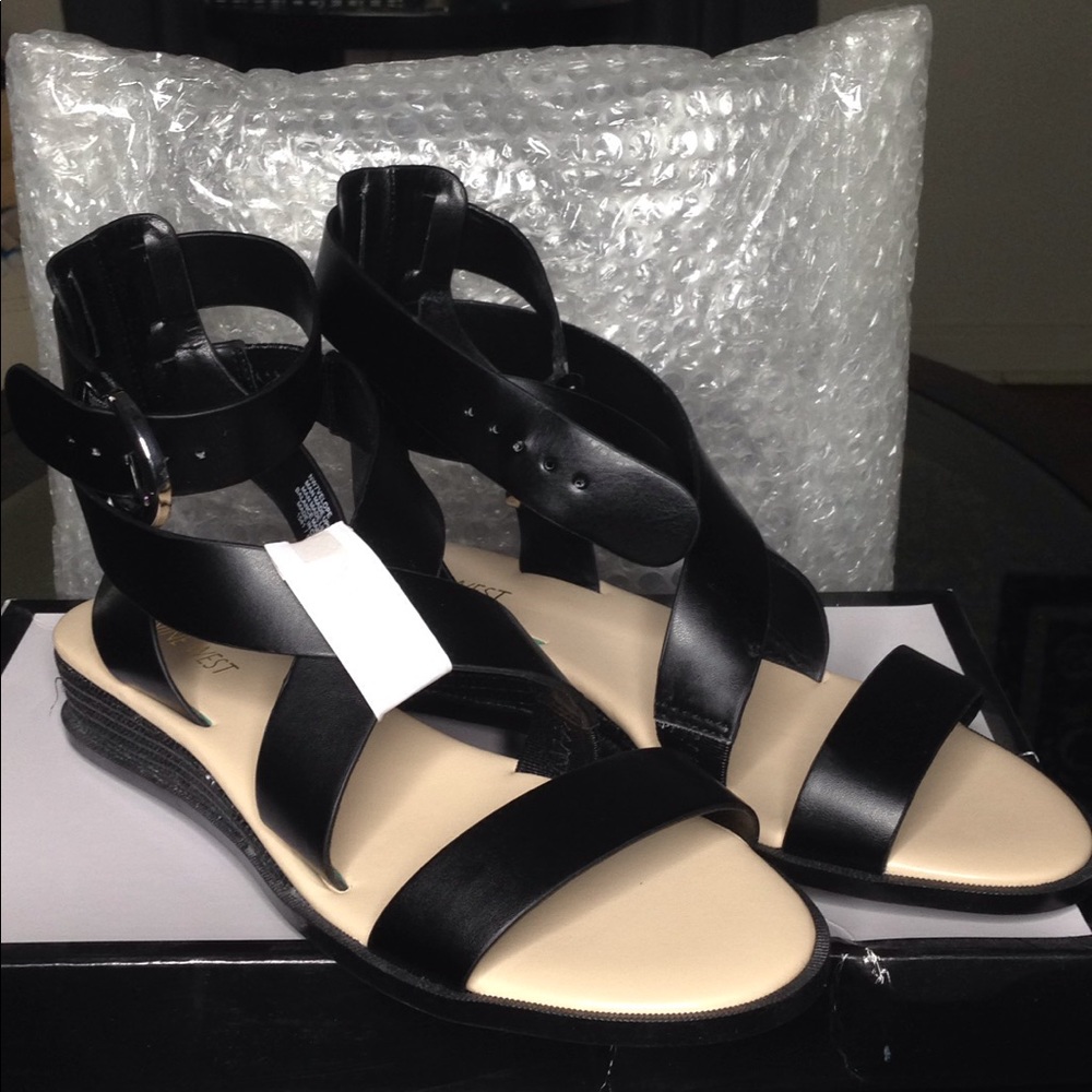Black Nine West Sandals
